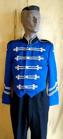 blue marching band jacket