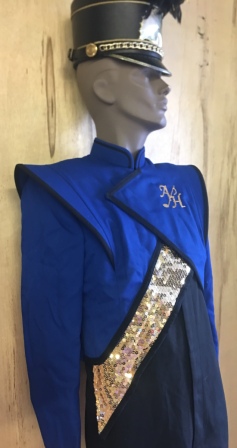 Marchinglinks Royal Blue and black Marching Band Uniforms for Rent