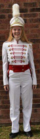 Red & White Used Marching Band Uniforms
