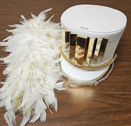 Set of 300 Cream & Maroon Fruhauf Marching Band Uniforms