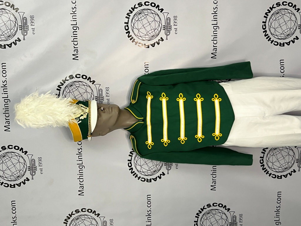 Set of 72 Traditional Green, White and Gold