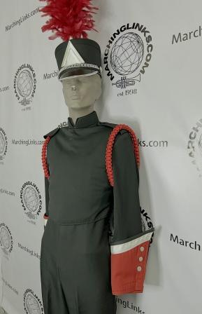 Set of 271 Black Marching Band Uniforms with Various Accessory Options
