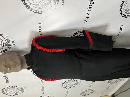 Set of 271 Black Marching Band Uniforms with Various Accessory Options