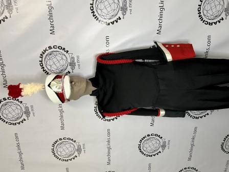 Set of 271 Black Marching Band Uniforms with Various Accessory Options