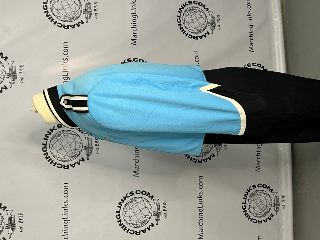 Set of 72 Carolina/Columbia Blue and Black Marching Band Uniforms