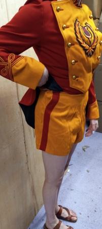 Set of 47 Red and Gold Traditional Band Front Uniforms with lots of options