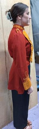 Set of 47 Red and Gold Traditional Band Front Uniforms with lots of options