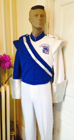 Set of 75+/- Royal Blue and White Marching Band Uniforms