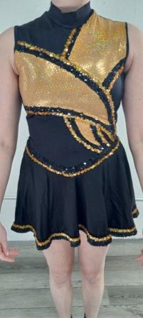 Set of 61 Black and Gold Band Front Uniforms in 3 Styles