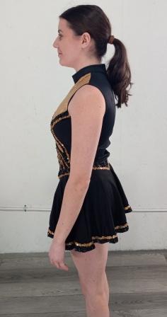 Set of 61 Black and Gold Band Front Uniforms in 3 Styles