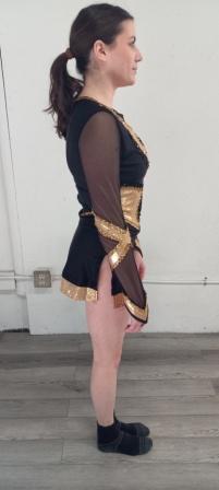 Set of 61 Black and Gold Band Front Uniforms in 3 Styles