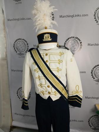 160 Traditional Navy, White and Gold