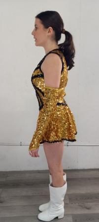 Set of 18 Black and Gold Band Front Uniforms
