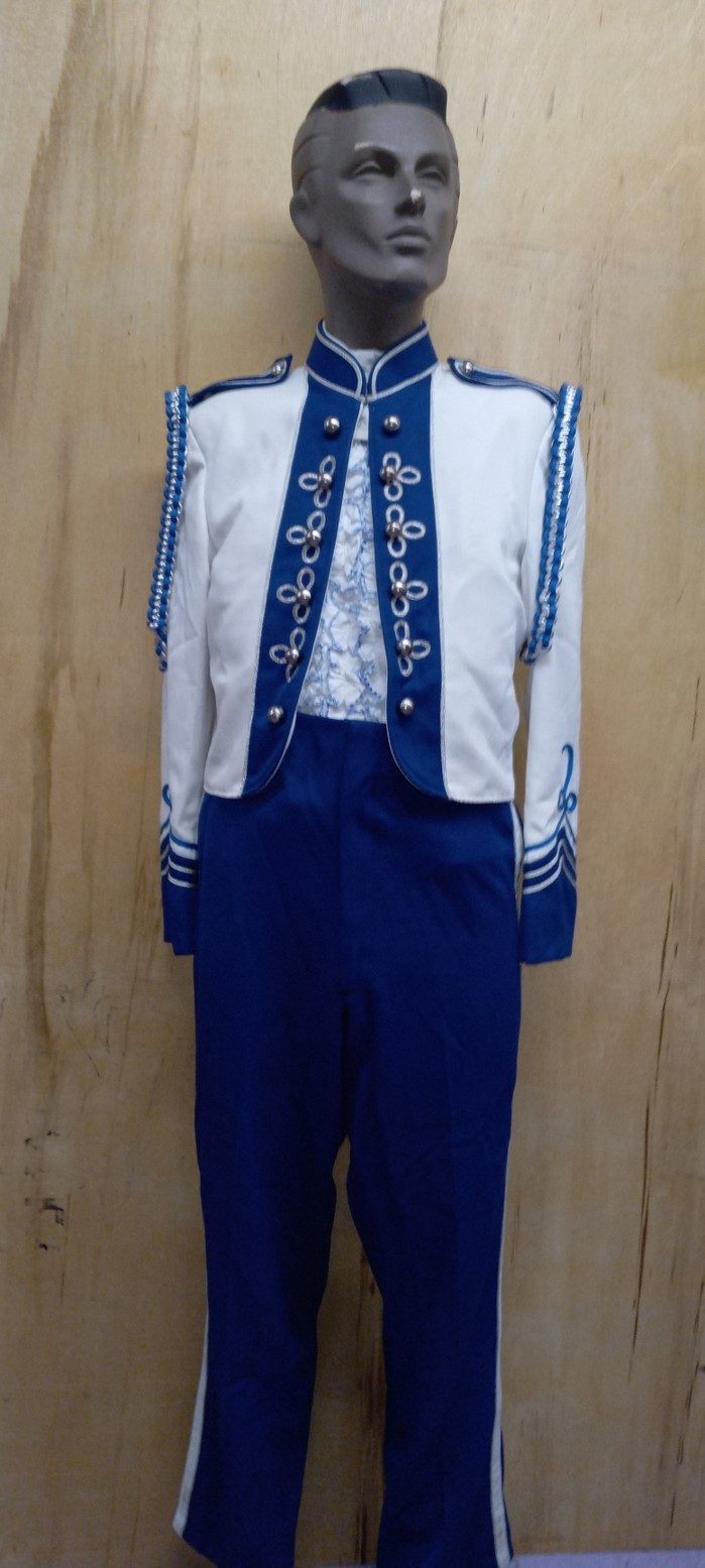 Set of 80+ White, Blue and Silver Marching Band