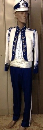 Set of 80+ White, Blue and Silver Marching Band