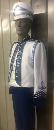 Set of 80+ White, Blue and Silver Marching Band