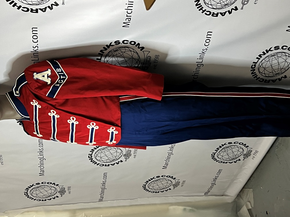 Set100+/- Red, White and Blue Marching Band Uniforms for Rent - perfect