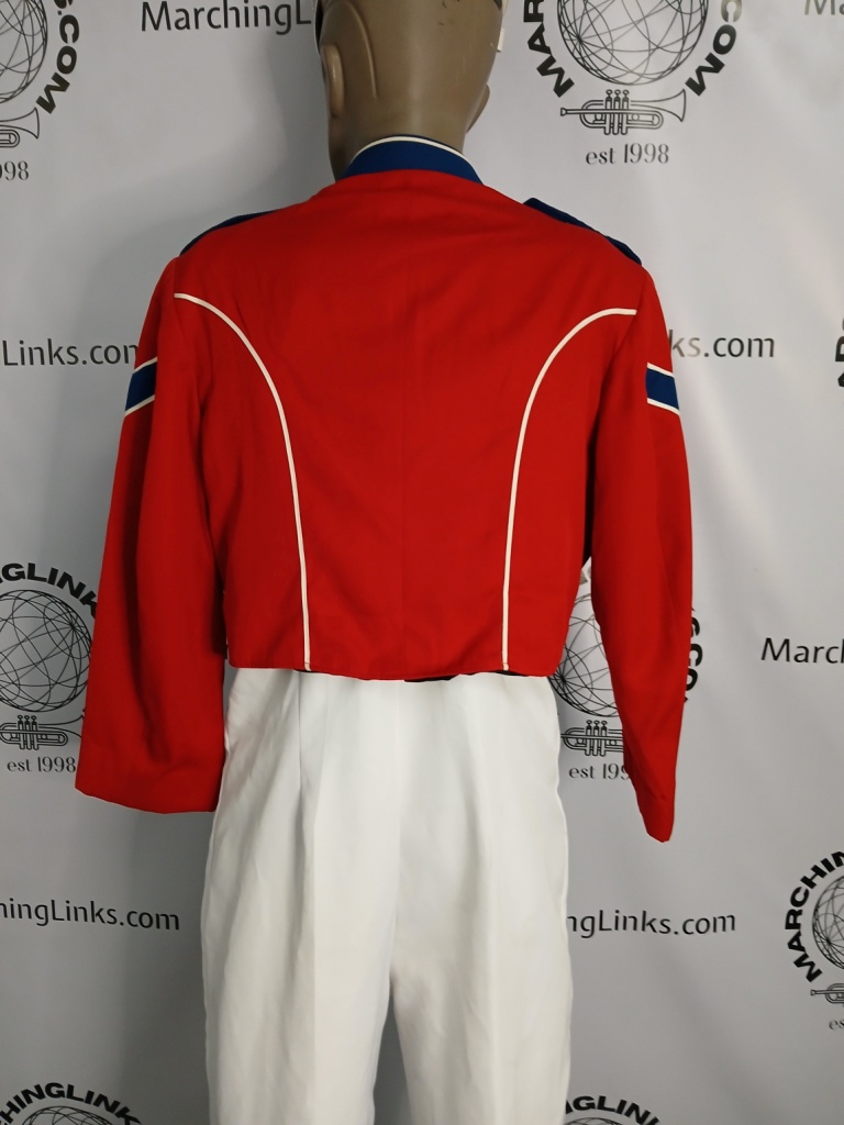 Set100+/- Red, White and Blue Marching Band Uniforms for Rent - perfect
