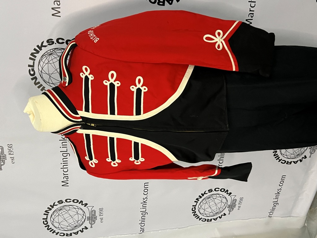 60 +/- Complete Sets of Red, Black and White DeMoulin Marching Band