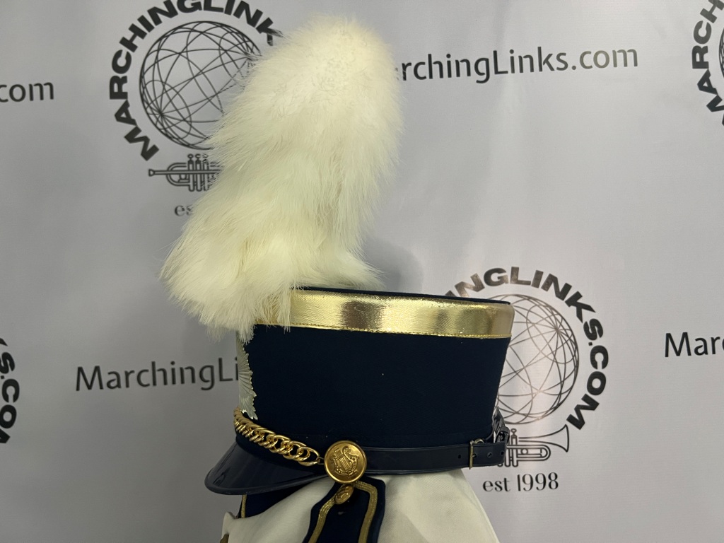Set of White Band Uniforms with Red and Gold Trim