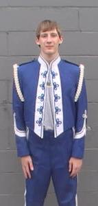 Royal Blue & White Traditionally-Styled Marching Band Uniforms