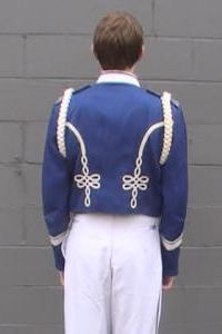 Royal Blue & White Traditionally-Styled Marching Band Uniforms