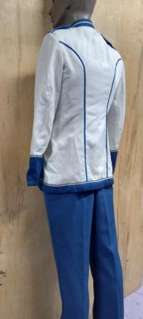 Traditional Royal Blue and White Marching Band Uniforms