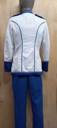 Traditional Royal Blue and White Marching Band Uniforms