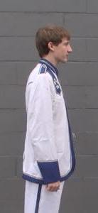 Traditional Royal Blue and White Marching Band Uniforms