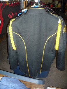 Set of 12 Black & Gold Marching Band Jackets with Silver Detail and