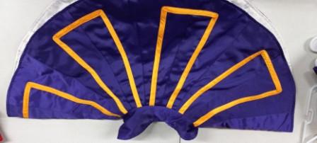 Set of 45+ Purple, White and Yellow Band Front Skirts & Vests