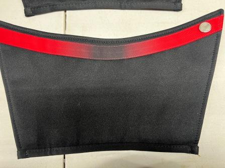 45 Pairs of Black and Red Polyester Gauntlets