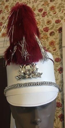 Set of 97+/- Burgundy, White and Black Fruhuaf Marching Band Uniforms