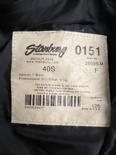 Lot of 125+/- Red, Black and Silver Marching Band Uniforms. Also available as a half lot.