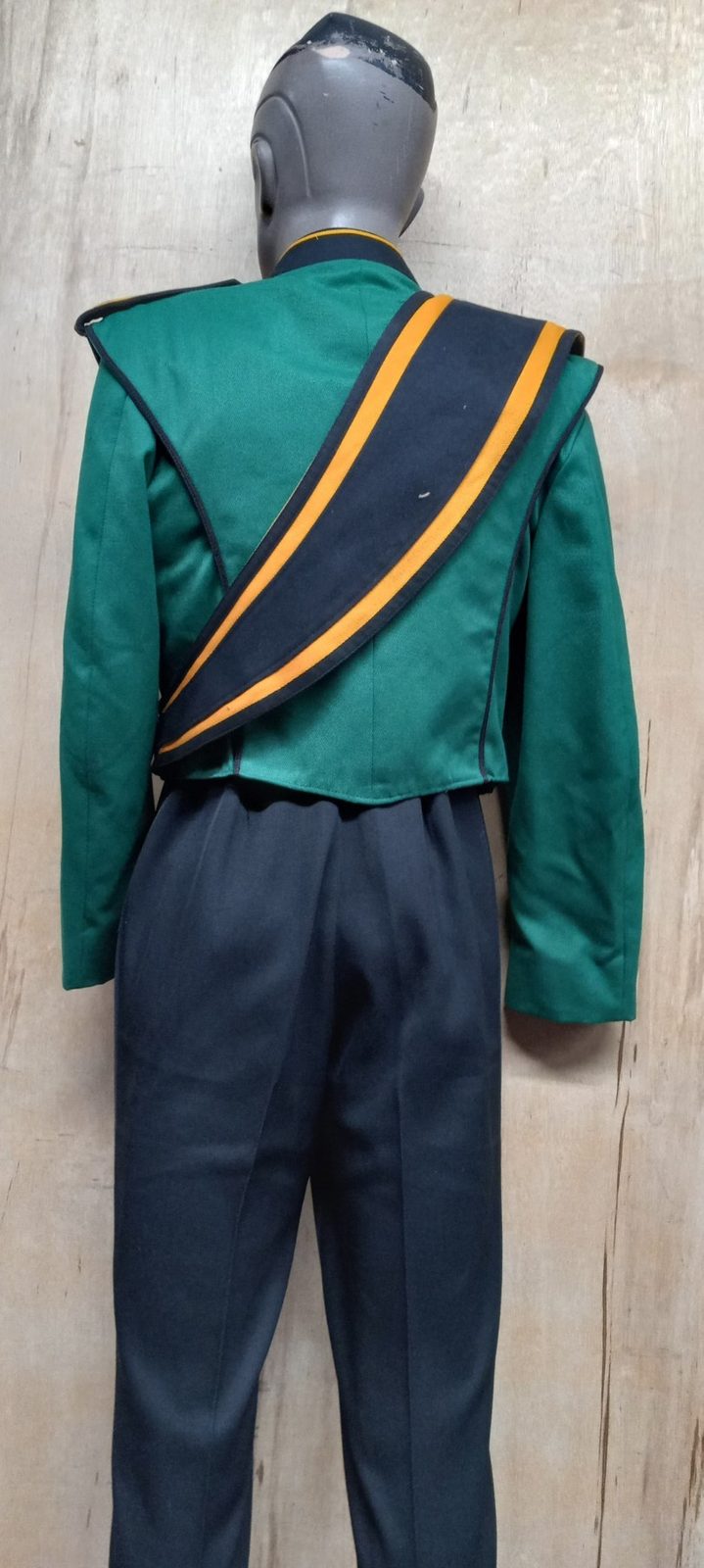 Set of 89+/- Green, Yellow and Black Marching Band Uniforms