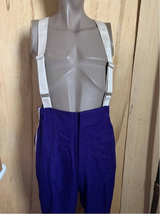 Purple and White Used Marching Uniforms with Helmets and Plumes. Item description: Set of 100 Purple