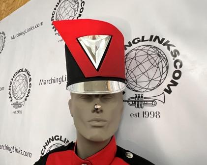 210 Red, Black and Silver Marching Band Uniforms with Lots of Extras! May be sold as a 1/2 Lot Item 