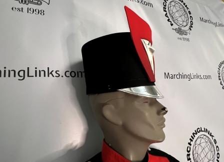 210 Red, Black and Silver Marching Band Uniforms with Lots of Extras! May be sold as a 1/2 Lot Item 