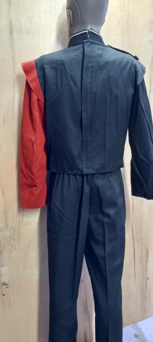 40 Red, White and Black Marching Band Uniforms Item Description: 40 red, white and black used marchi