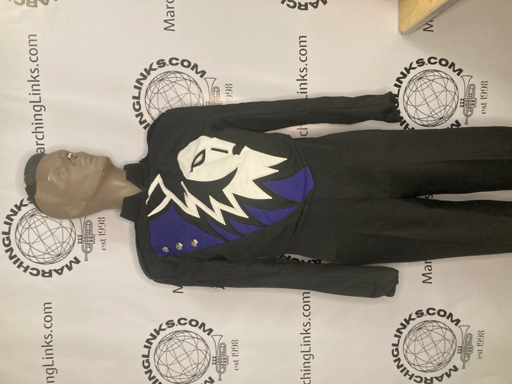 Lot of 316 Black, Purple and White Fruhauf Marching Band Jackets-may be sold in smaller lots