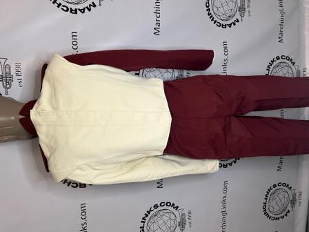 Burgundy, Cream and Gold Marching Band Uniforms