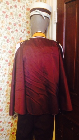 Lot of 64 Maroon, White and Gold Marching Band Uniforms