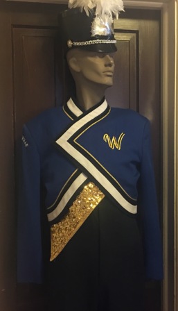 Set of 11 Royal Blue, White and Gold Marching Band Jackets This is a set of royal blue use
