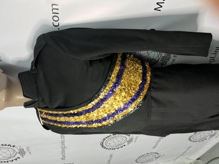 Set of 25 Purple and Gold Sequined Baldrics This is a set of 25 purple and gold sequined b