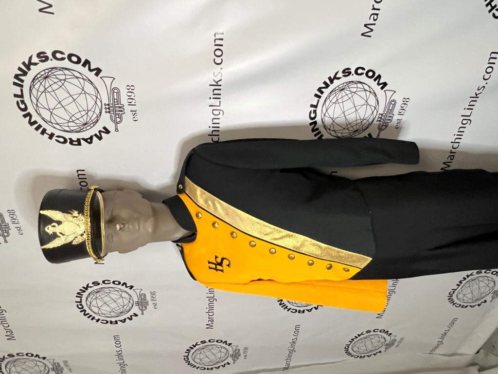 Gold and Black Marching Band Uniform up to 101 Available