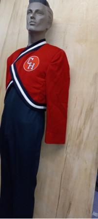 Set of 100 � Red, White and Navy Used Marching Band Uniforms