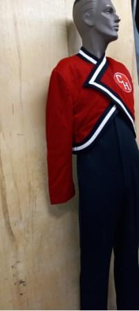 Set of 100 � Red, White and Navy Used Marching Band Uniforms