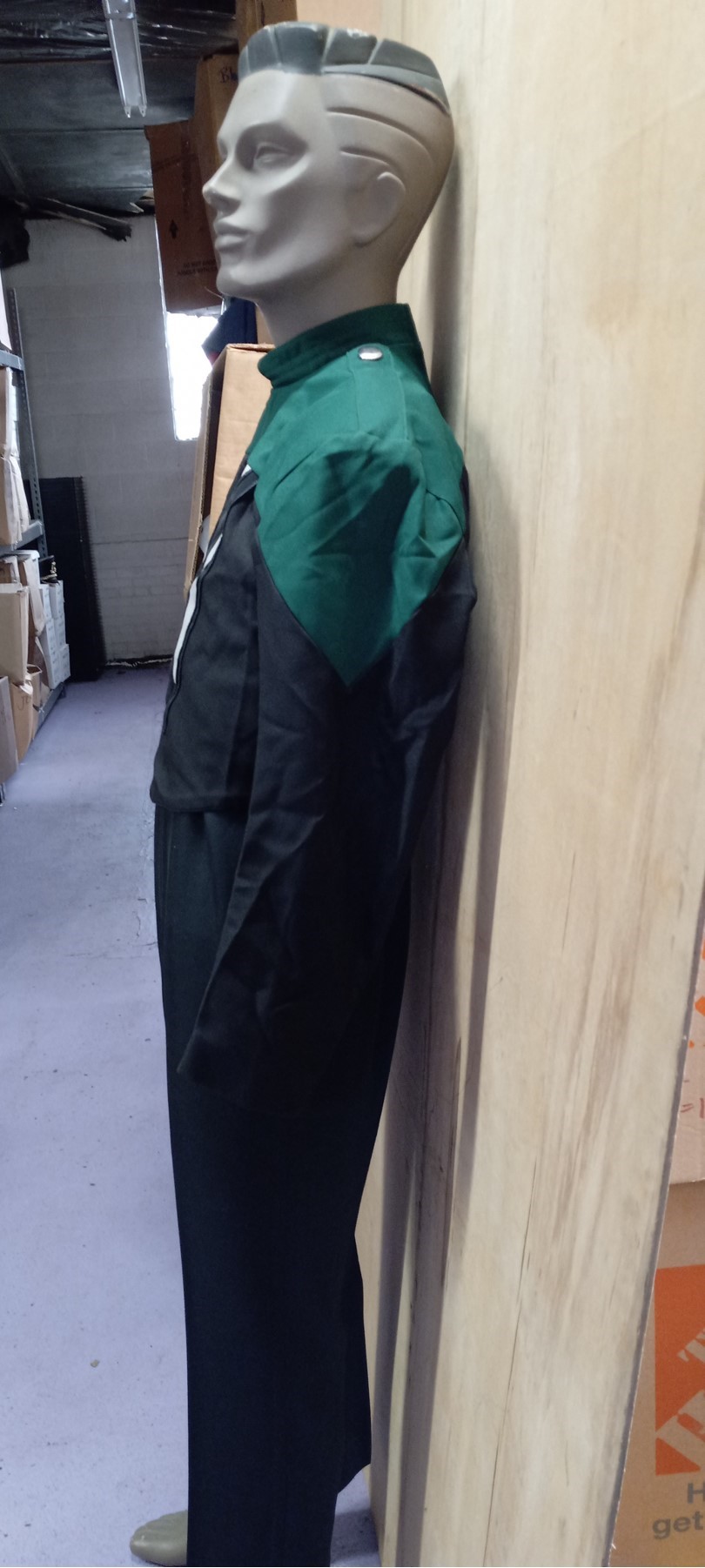 Set of 232+/- Dark Green, Black and White Marching Band Uniforms Item Description: This is a set of 