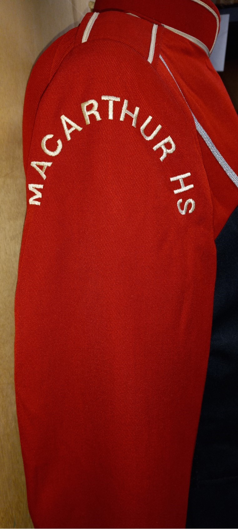 Set of 34 Red, Black and White Marching Band Uniforms
