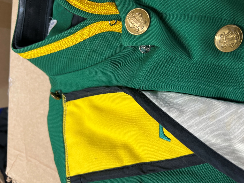 Green, Yellow & Black Marching Band Uniforms up to 200+ available